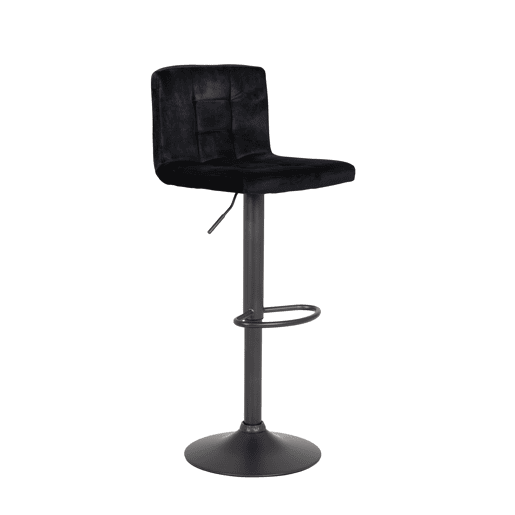 Conjunto de 2 bancos ajustáveis VELVET preto