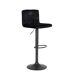 Pack de 2 taburetes ajustables VELVET Pack de 2 taburetes ajustables VELVET Negro
