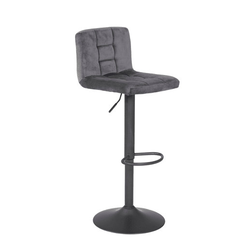 Conjunto de 2 bancos ajustáveis VELVET cinza