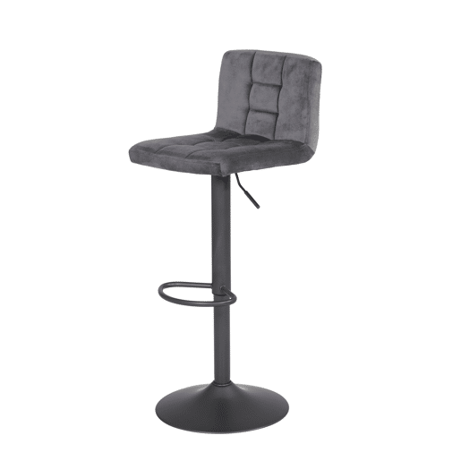 Conjunto de 2 bancos ajustáveis VELVET cinza