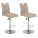 Pack de 2 taburetes ajustables ELEGANCE Pack de 2 taburetes ajustables ELEGANCE Beige