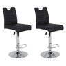 Conjunto de 2 bancos ajustáveis ELEGANCE preto
