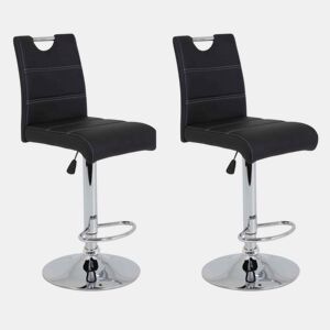 Conjunto de 2 bancos ajustáveis ELEGANCE preto