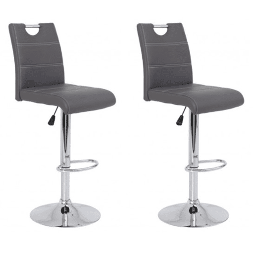 Conjunto de 2 bancos ajustáveis ELEGANCE cinza