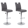 Conjunto de 2 bancos ajustáveis ELEGANCE cinza