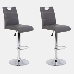 Conjunto de 2 bancos ajustáveis ELEGANCE cinza