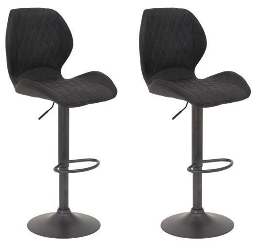 Pack de 2 taburetes ajustables BLACK RONJA 