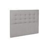 Cabeceira 100x125cm tecido cinza claro ELITE MOLAFLEX