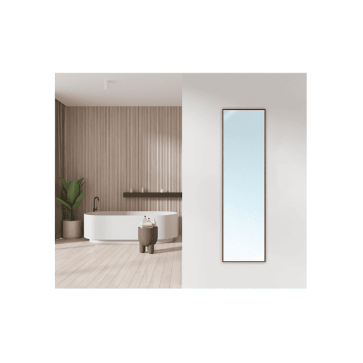 Espelho DECO ART nogueira 38x140cm marca MARCOMUEBLE