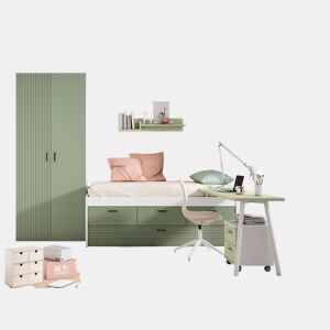 Conjunto de cama MINT branco mate