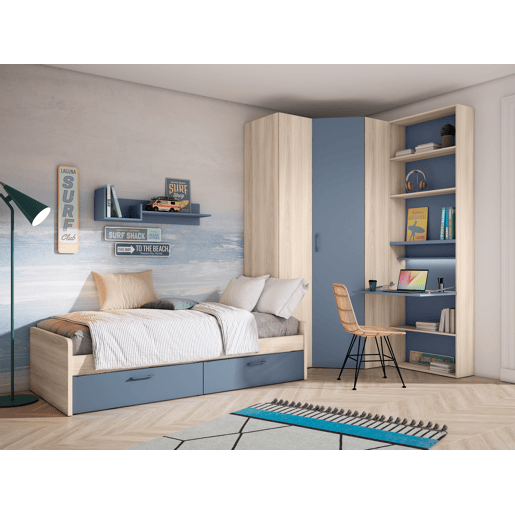 Conjunto de cama OCEAN cor azul Conjunto de cama OCEAN cor azul