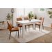 Mesa de comedor extensible blanco BIRMINGHAM Mesa de comedor extensible blanco BIRMINGHAM Blanco