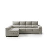 Chaise longue com arrumação PALA reversível 4 lugares vison