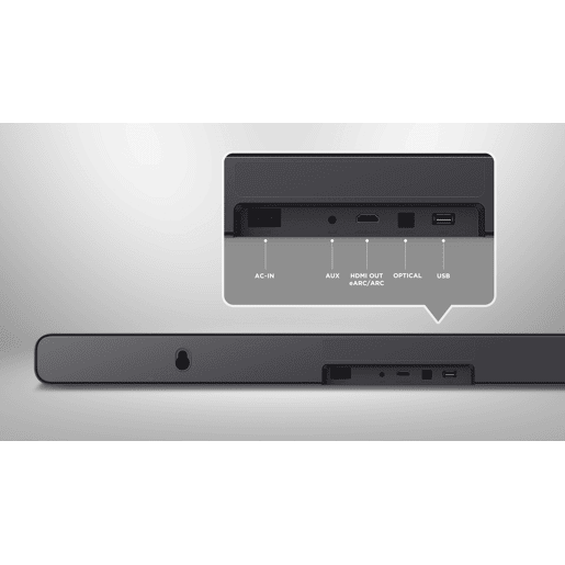 Barra de som HDMI eARC TCL S45HE de 2.0 canais