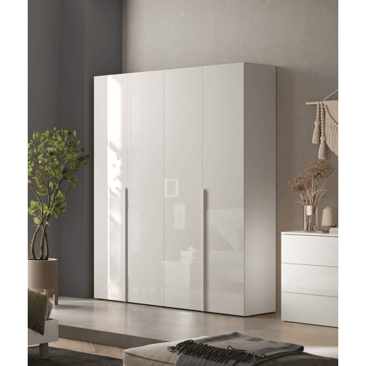Conjunto de quarto completo NAPOLI cor branco lacado