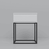 Mesa de centro STYLE 40cm uma gaveta lacada a branco