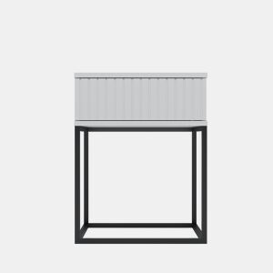 Mesa de centro STYLE 40cm uma gaveta lacada a branco