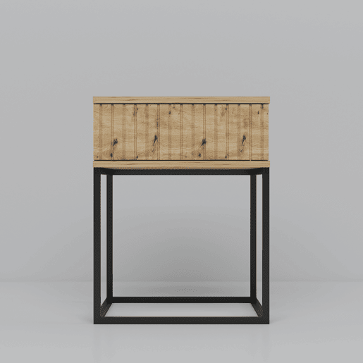 Mesa de centro STYLE 40cm uma gaveta em carvalho