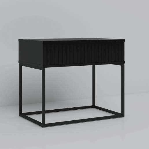 Mesa de centro STYLE 60cm uma gaveta preta Mesa de centro STYLE 60cm uma gaveta preta