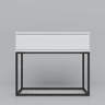 Mesa de centro STYLE 60cm com uma gaveta lacada a branco