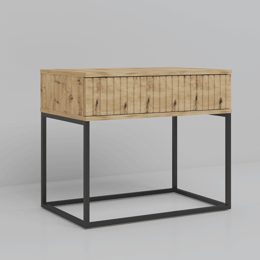 Mesa de centro STYLE 60cm uma gaveta em carvalho Mesa de centro STYLE 60cm uma gaveta em carvalho