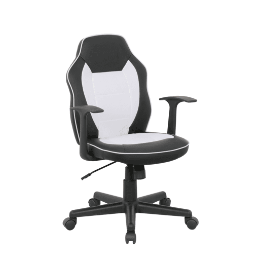 Cadeira gaming PUNCHY cor preto e branco
