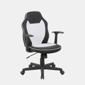 Cadeira gaming PUNCHY cor preto e branco