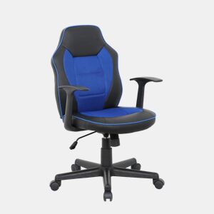 Cadeira gaming PUNCHY cor preto e azul