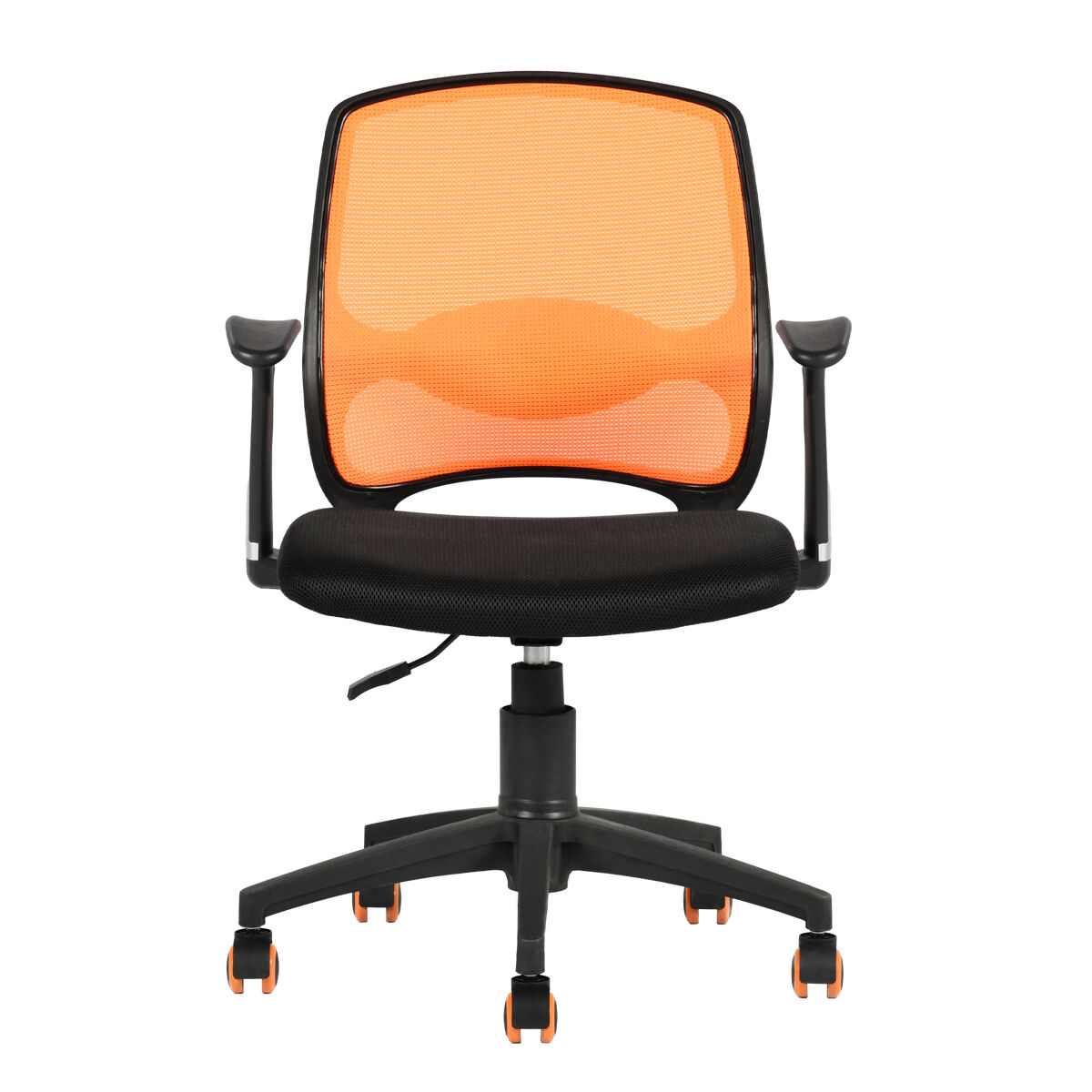 Silla de escritorio MINI color negro y naranja