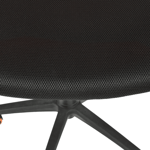 Cadeira de secretária MINI cor preto e laranja Cadeira de secretária MINI cor preto e laranja