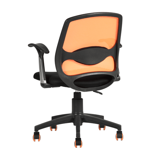 Cadeira de secretária MINI cor preto e laranja Cadeira de secretária MINI cor preto e laranja