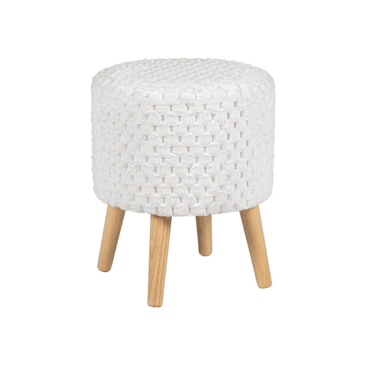 Puff CAME redondo 34x42cm cor branco Puff CAME redondo 34x42cm cor branco