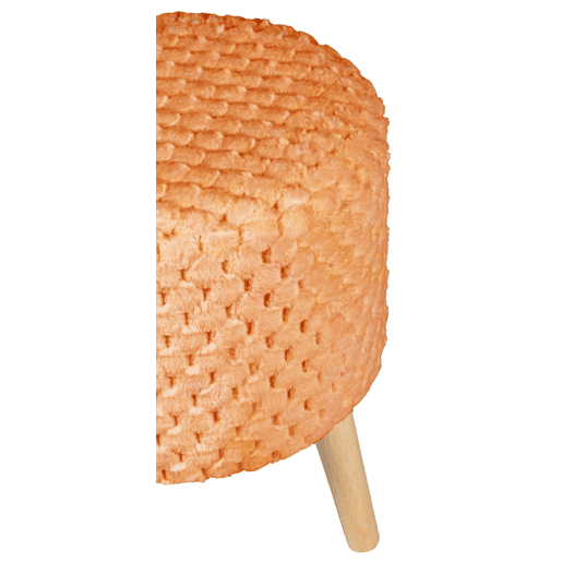 Puff CAME redondo 34x42cm cor terracota