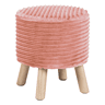 Puff redondo LOUISE 35x40cm cor rosa