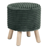 Puff redondo LOUISE 35x40cm cor verde
