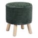 Puff LOUISE redondo 35x40cm Puff LOUISE redondo 35x40cm Verde