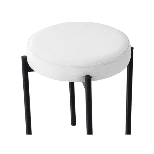 Puff com banco CAIRO 40x45cm cor branco Puff com banco CAIRO 40x45cm cor branco