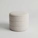 Puff redondo EVAN 45x36cm Puff redondo EVAN 45x36cm Beige