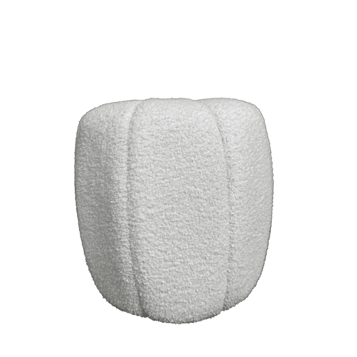 Puff redondo GAEL 42x42cm cor branco Puff redondo GAEL 42x42cm cor branco