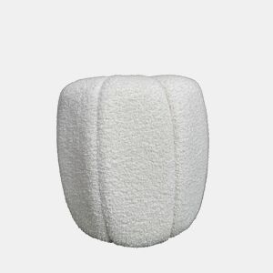 Puff redondo GAEL 42x42cm cor branco