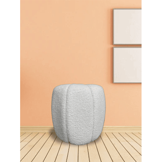 Puff redondo GAEL 42x42cm cor branco Puff redondo GAEL 42x42cm cor branco