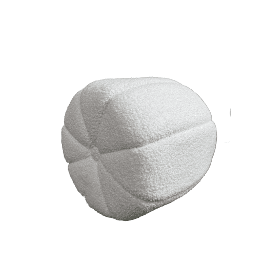 Puff redondo GAEL 42x42cm cor branco Puff redondo GAEL 42x42cm cor branco