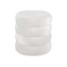 Puff redondo HUGO 40x38cm color blanco Puff redondo HUGO 40x38cm color blanco Blanco