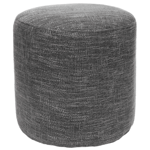 Puff redondo KATO 40x35cm cor cinza escuro