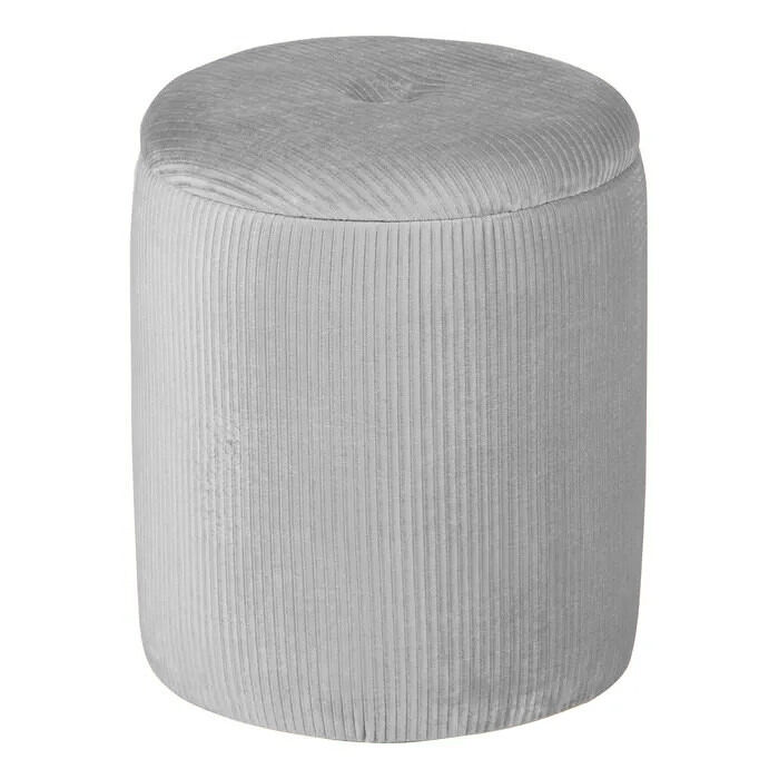 Puff redondo STYLE 40x35cm color gris 