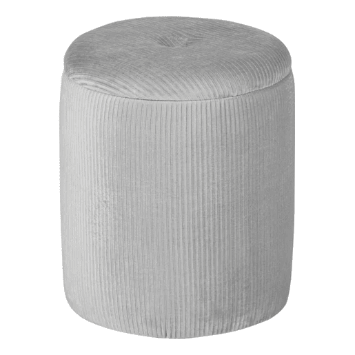 Puff redondo STYLE 40x35cm cor cinza