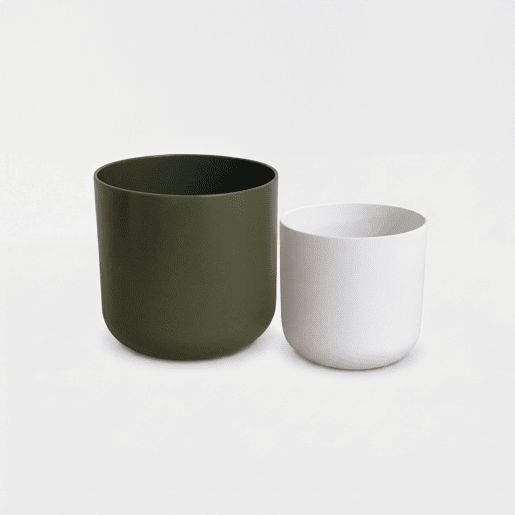 Vaso LISO 24cm cores sortidas branco e verde Vaso LISO 24cm cores sortidas branco e verde
