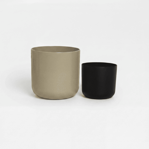 Vaso LISO 24cm cores sortidas preto e cinzento Vaso LISO 24cm cores sortidas preto e cinzento