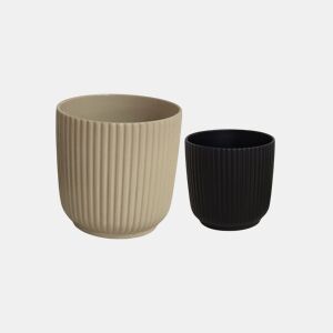 Vaso RAYAS 24cm cores sortidas preto e cinzento