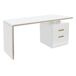 Mesa escritorio BISKIT color blanco 3 cajones Mesa escritorio BISKIT color blanco 3 cajones Blanco